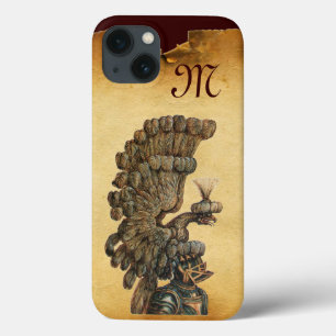 ANTIQUE KNIGHT HELMET WITH EAGLE Parchment iPhone 13 Case