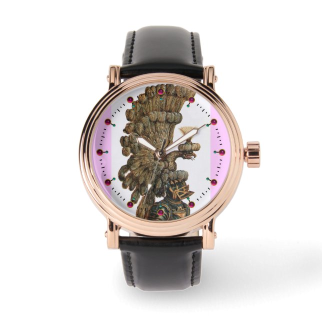 ANTIQUE KNIGHT HELMET WITH EAGLE WATCH (Front)