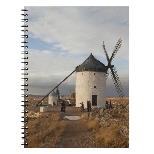 Antique La Mancha windmills, with visitors Notebook (Front)