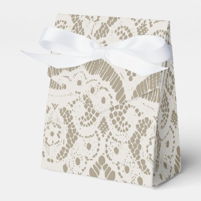 Antique Lace Favor Box (Front Side)