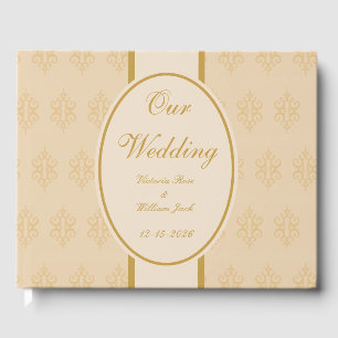 Antique Lace Wedding Guestbook 