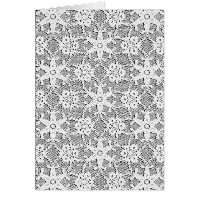 Antique lace - white and silver grey (Front)