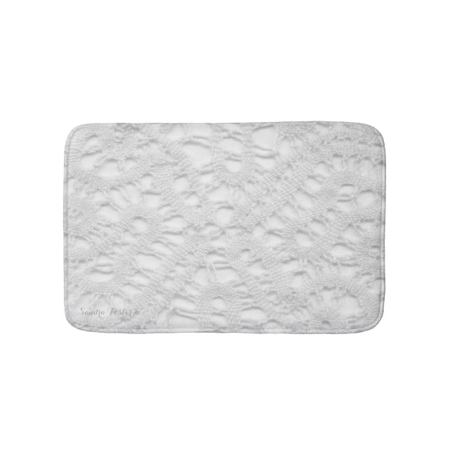 Antique Lacy Doily Bath Mat (Front)