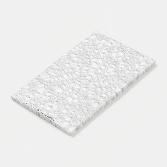 Antique Lacy Doily Post-it Notes (Angled)
