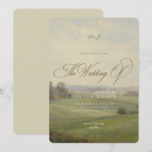 Antique Landscape Painting Countryside Wedding