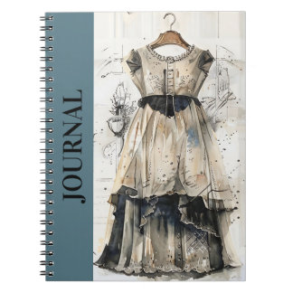 Antique LBD Little Black Dress Journal Diary