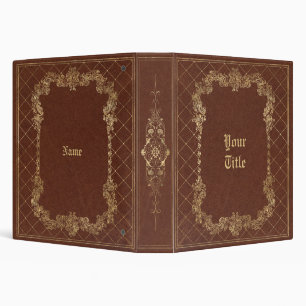 Antique Leather Book Aesthetic  Binder