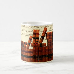 Antique Leather Books Coffee Mug