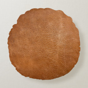 Antique Leather Texture, TANheadword,texture,backg Round Pillow