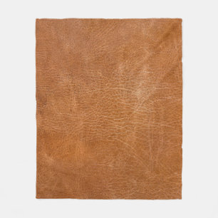 Antique Leather Texture, TANleather,texture,backgr Fleece Blanket