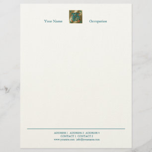 Antique Letter F - Letterhead