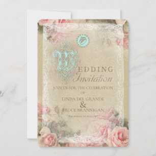 Antique Letter - Wedding Invitation, Announcement