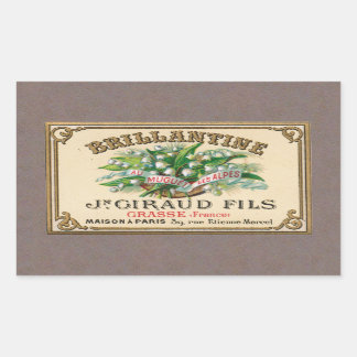 Antique Lily of the Valley French Perfume Sticker