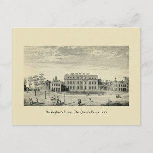 Antique London 1775 Buckingham's House Postcard