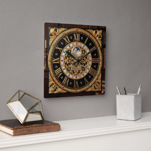 Antique London 1832 Gold Wall Clock