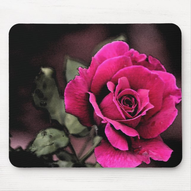 Antique Love Rose Mouse Pad (Front)