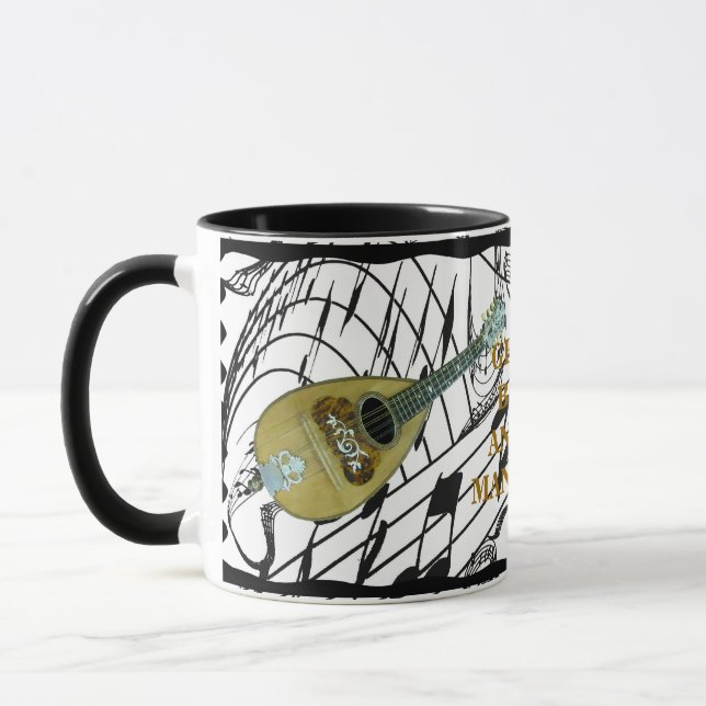 ANTIQUE MANDOLIN-MUG MUG (Left)