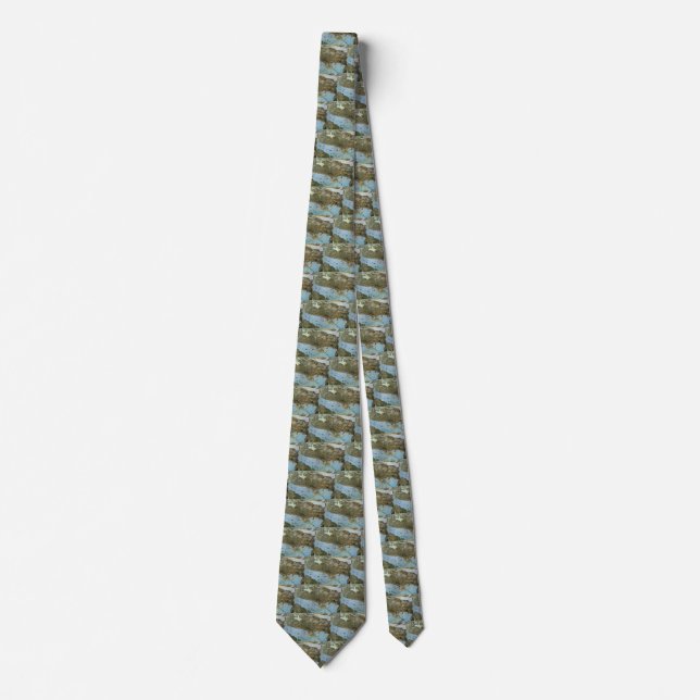 Antique Map Aerial View City of Seattle Washington Tie (Front)