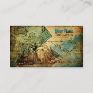 Antique Map - Business Card