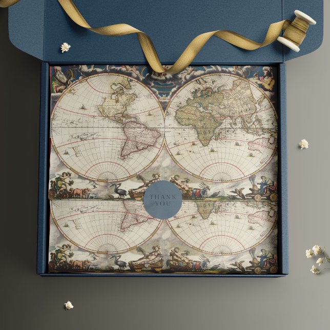 Antique Map Heavy Weight Decoupage Wrapping Paper  (Creator Uploaded)