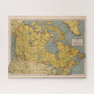 Antique Map of Canada Jigsaw Puzzle