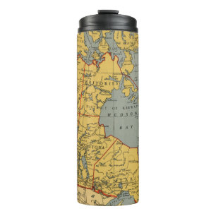 Antique Map of Canada Thermal Tumbler