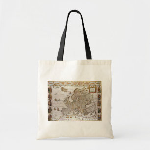 Antique Map of Europe by Willem Jansz Blaeu, c1617 Tote Bag