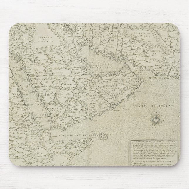 Antique Map of Horn of Africa Mouse Pad (Front)