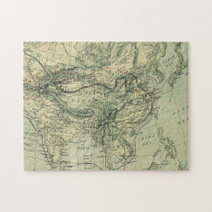 Antique Map of India and Tibet Jigsaw Puzzle