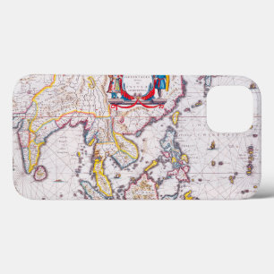 Antique Map of India From 1650 iPhone 13 Case