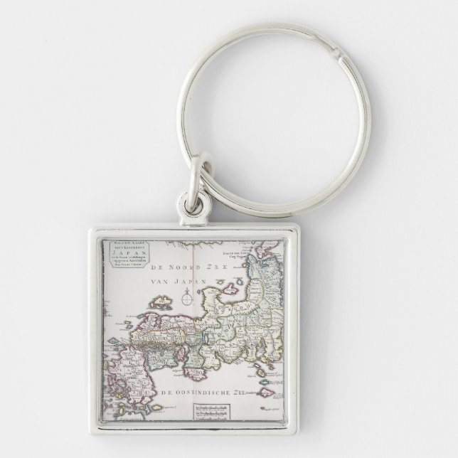 Antique Map of Japan | 1769 Keychain (Front)