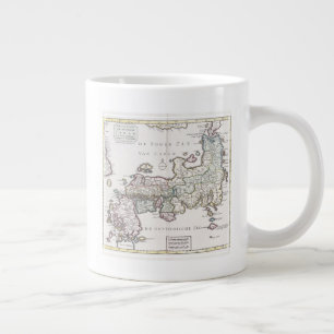 Antique Map of Japan   1769 Large Coffee Mug