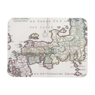 Antique Map of Japan 1769 Magnet