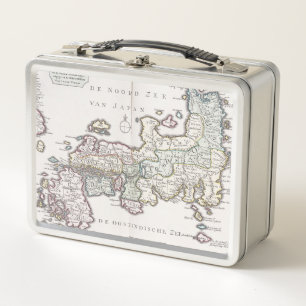 Antique Map of Japan   1769 Metal Lunch Box