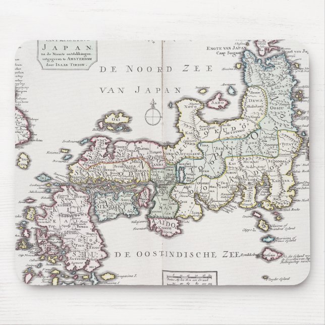 Antique Map of Japan | 1769 Mouse Pad (Front)
