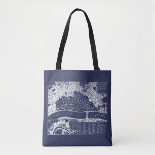 Antique Map of London in 1666 Tote