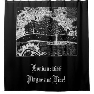 Antique Map of London in 1666 Tote