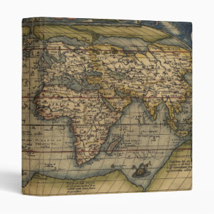 Antique Map of the World Binder