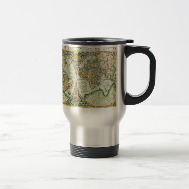 Antique Map of The World Travel Mug (Right)