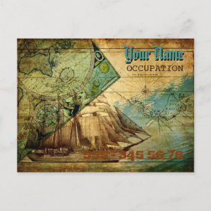Antique Map - Postcard
