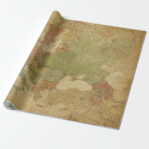 Antique Maps Style 13 Wrapping Paper Roll