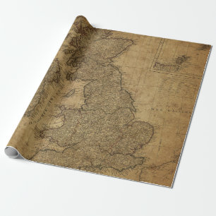 Antique Maps Style 3 Wrapping Paper Roll