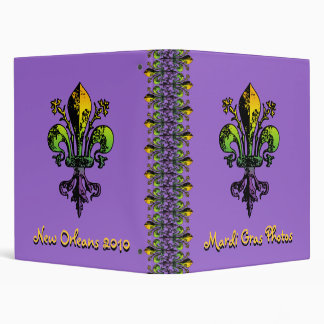 Antique Mardi Gras Fleur Binder