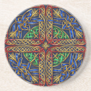 Antique Medieval Celtic Knots Coaster