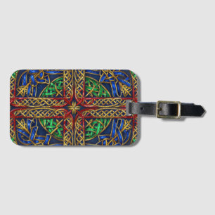 Antique Medieval Celtic Knots Luggage Tag