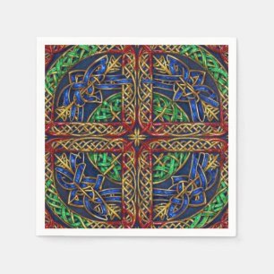 Antique Medieval Celtic Knots Napkin