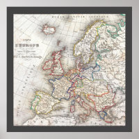 Antique medieval historical retro World Map