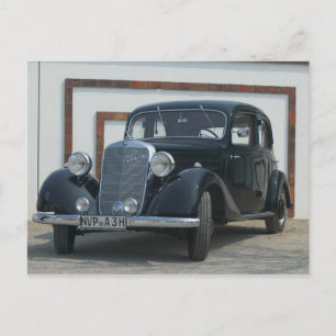 antique mercedes 3 postcard