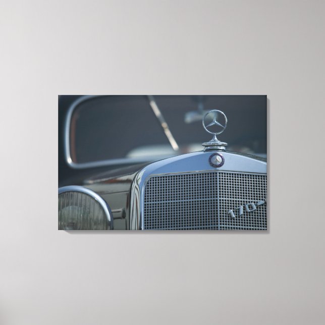 antique mercedes 4 canvas print (Front)