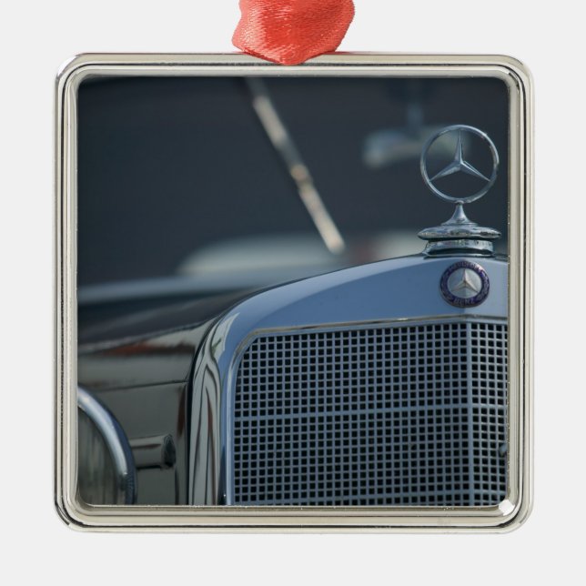 antique mercedes 4 metal ornament (Front)